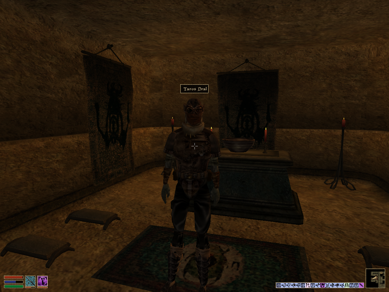 Taros Dral in Morag Tong Guild Hall